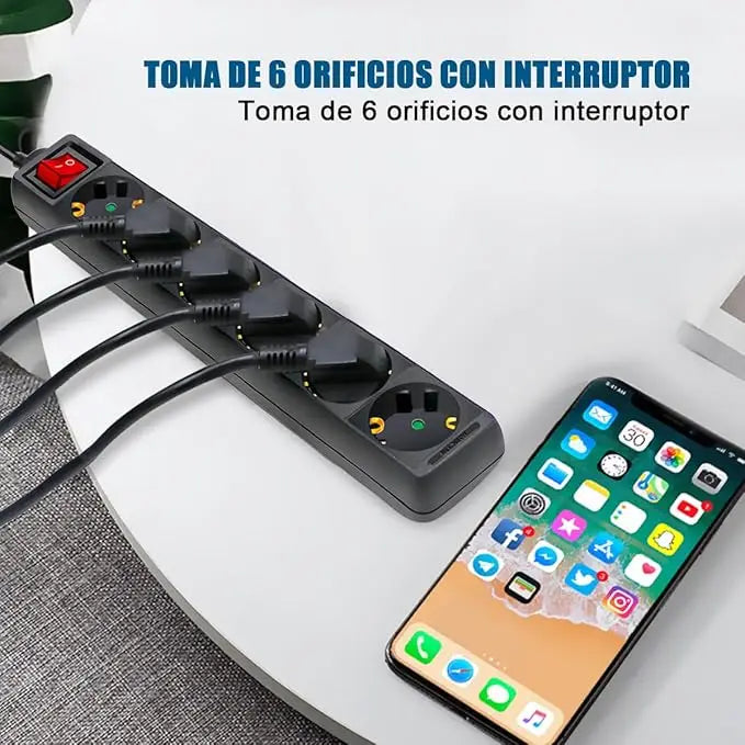 Regleta en uso