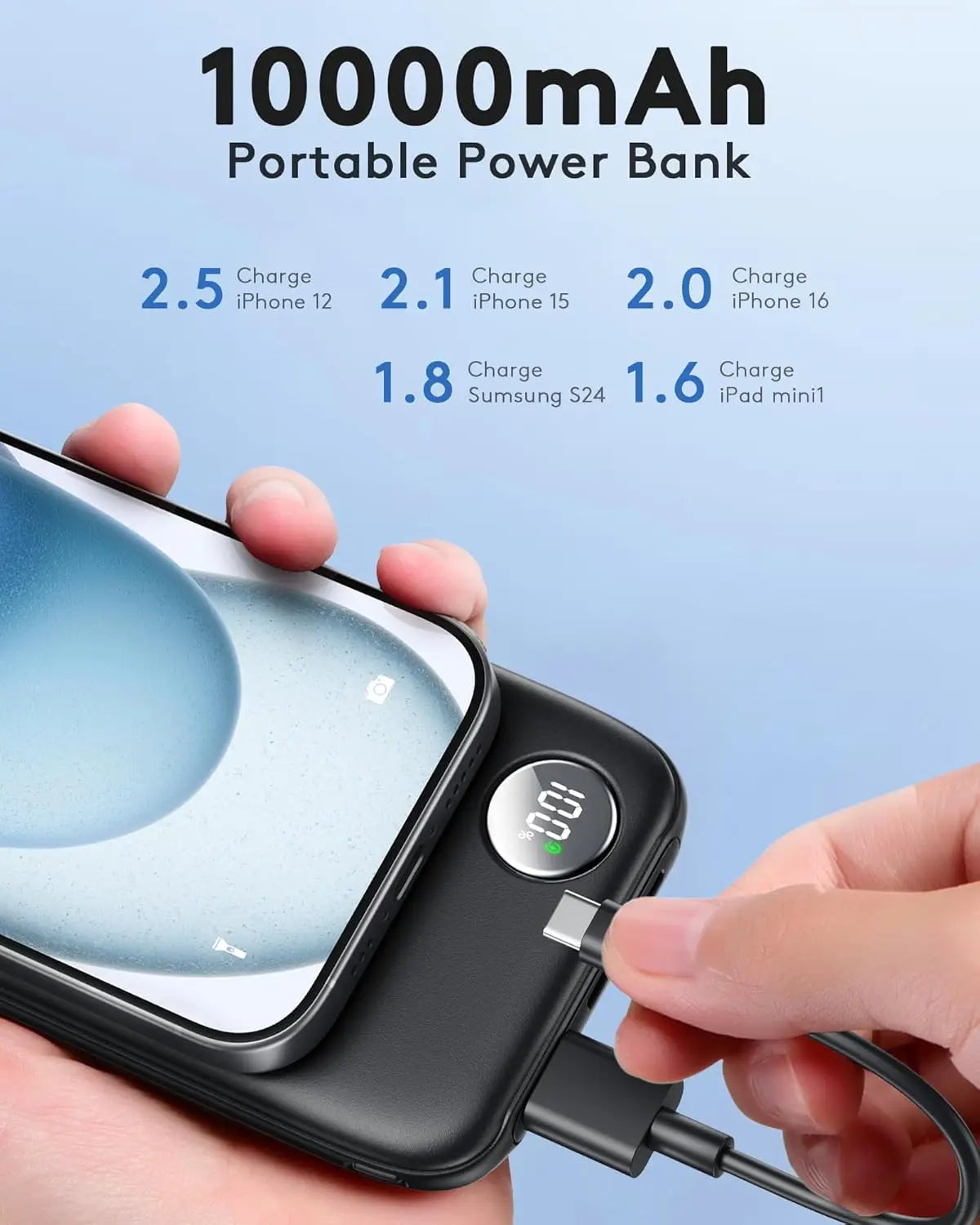 Power Bank, vista lateral