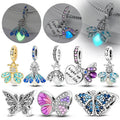 Colgante plata de ley 925 mariposa luminosa - vista principal