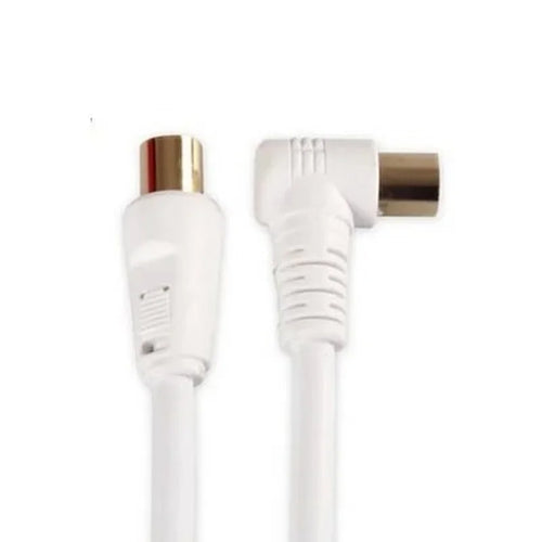 Cable coaxial, conector en ángulo