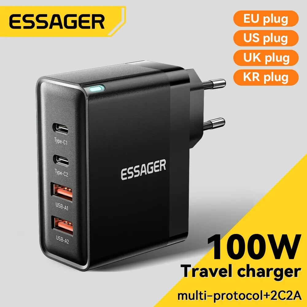 Cargador GaN 100W - vista principal