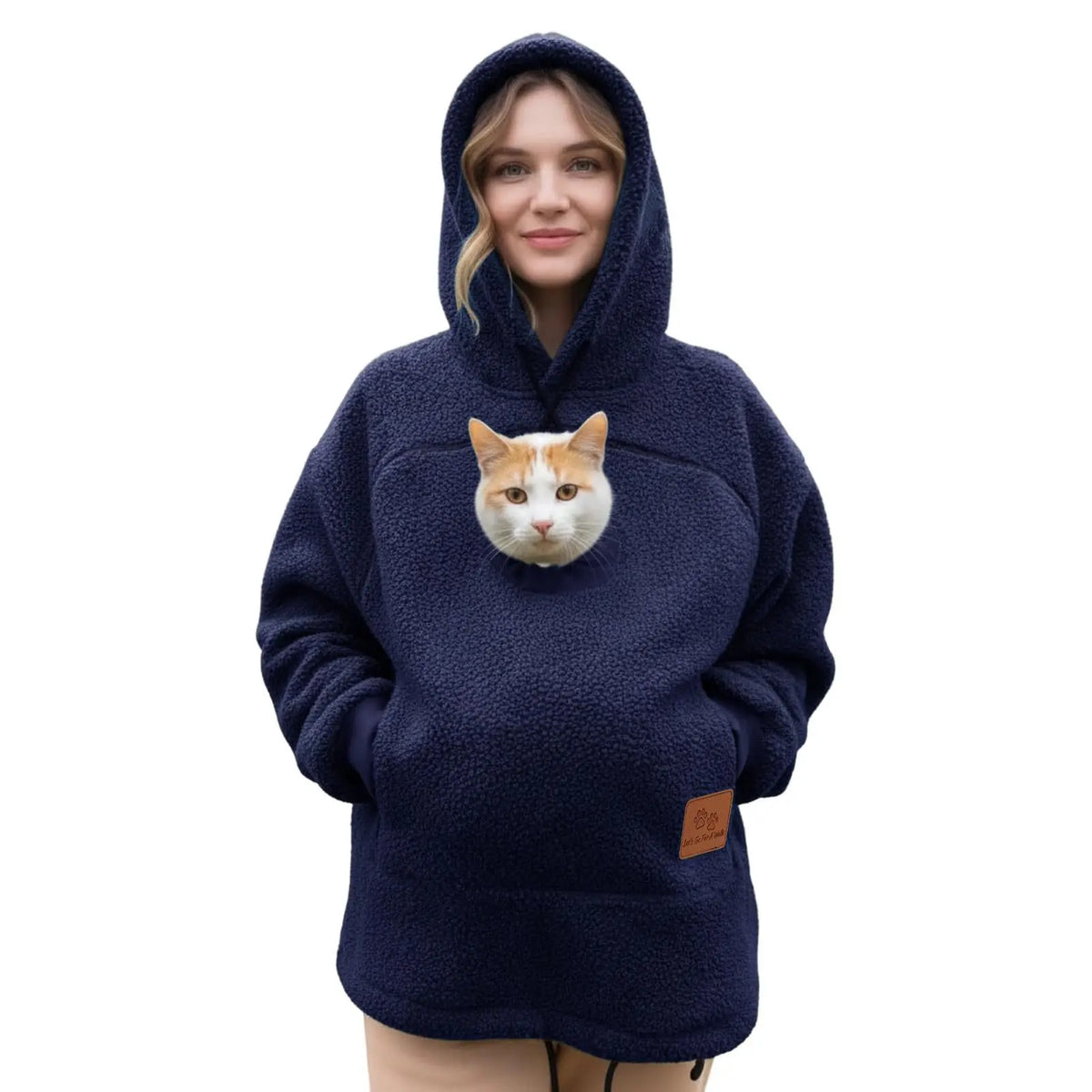 Sudadera porta mascotas azul marino