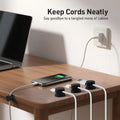 Clips organizadores de cables, pack de 6