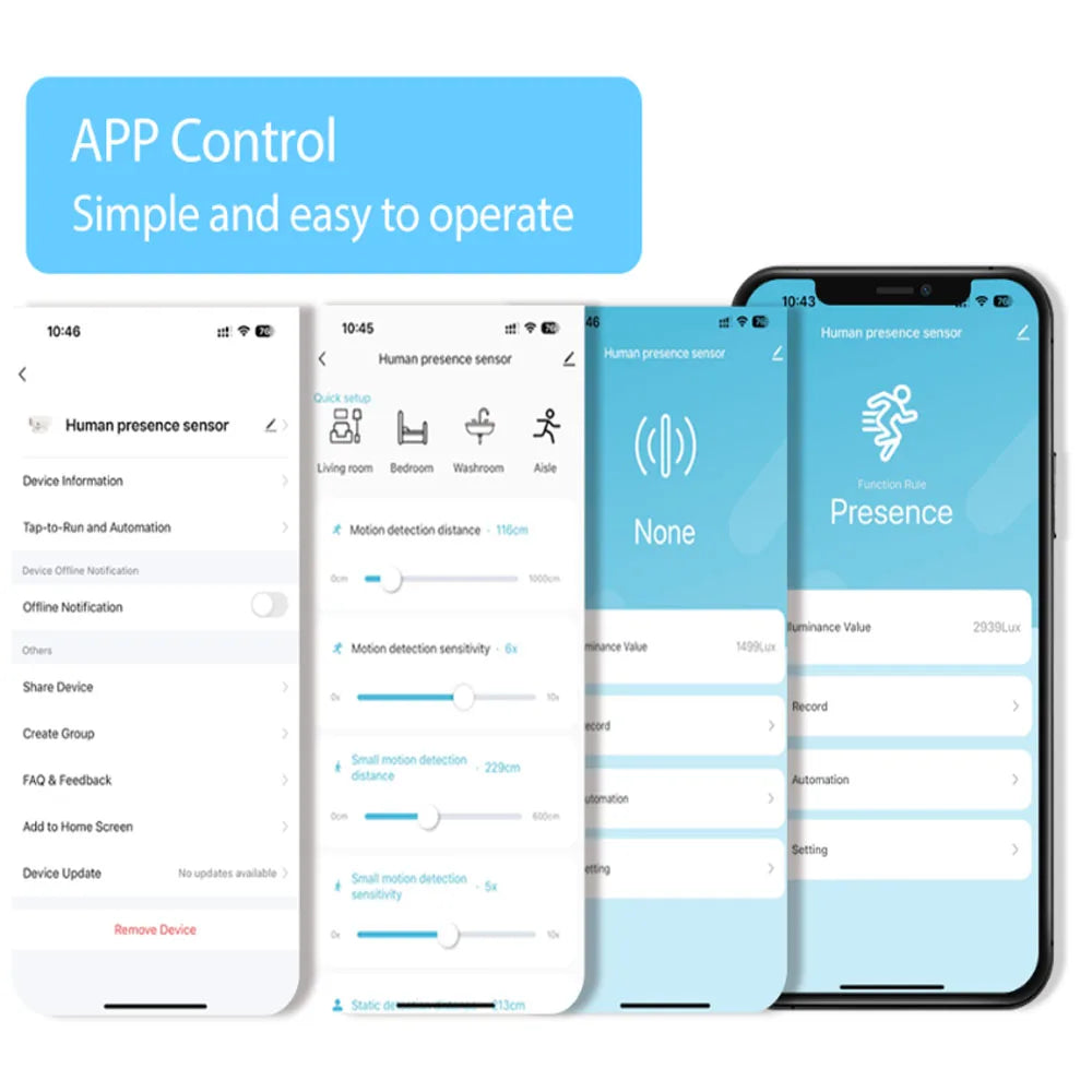 Sensor de presencia - compatibilidad