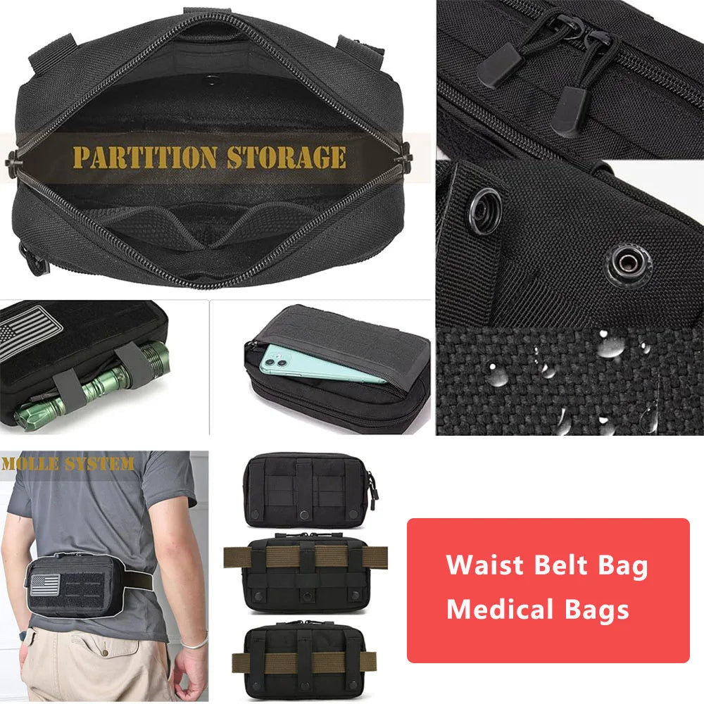 Riñonera táctica EDC Molle - detalle