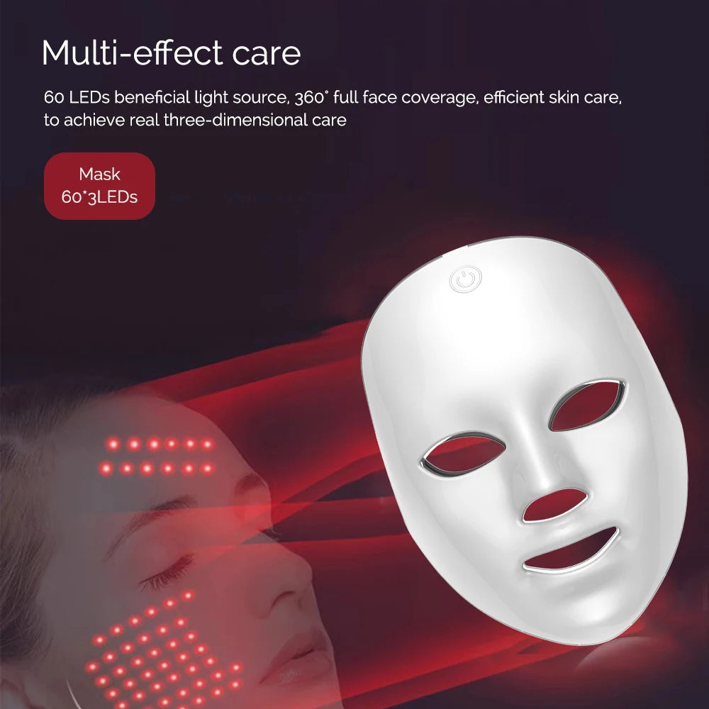 Mascarilla LED facial - detalle