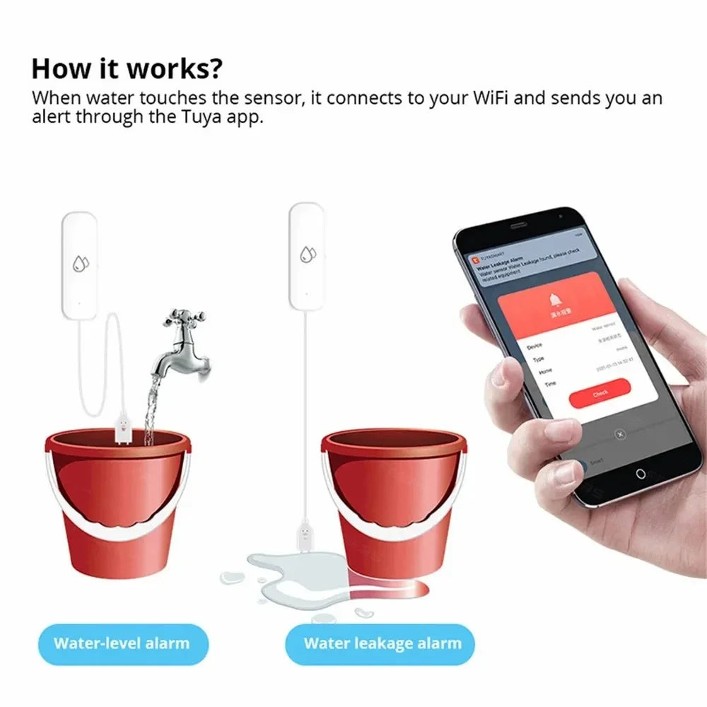 Sensor de fuga de agua - notificaciones