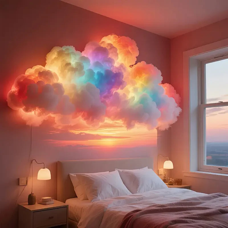 Lámpara nube 3D luz de trueno - vista principal