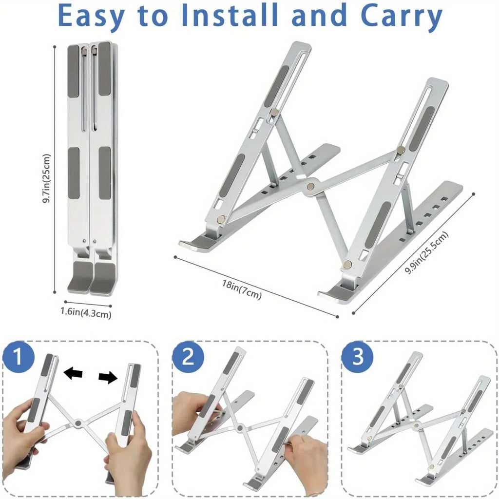 Soporte de aluminio, niveles de altura