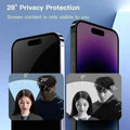 Protector antiespía iPhone 16 Pro - privacidad 28°
