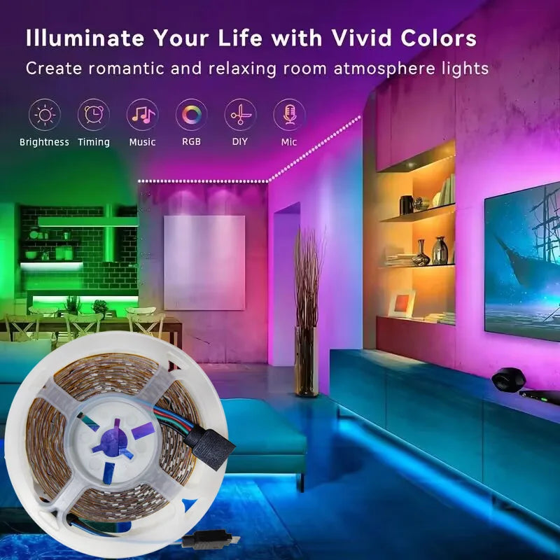 Tira LED RGB - mando a distancia