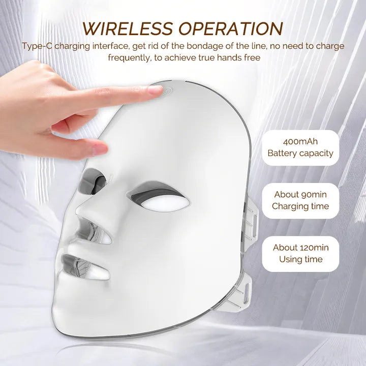 Mascarilla LED facial - carga