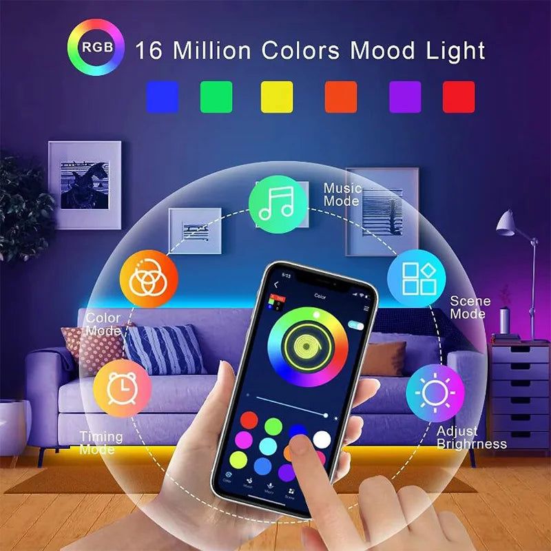 Tira LED RGB - control por app