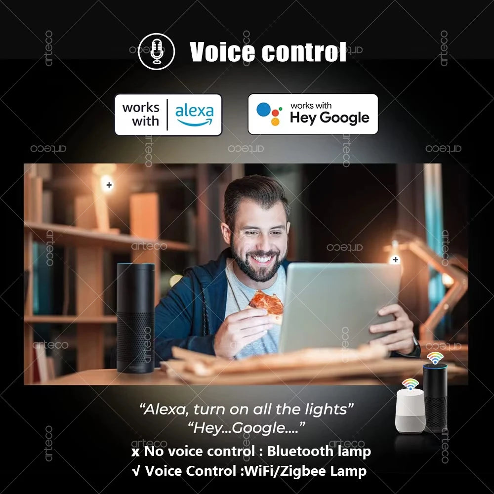 Bombilla LED inteligente - control por app