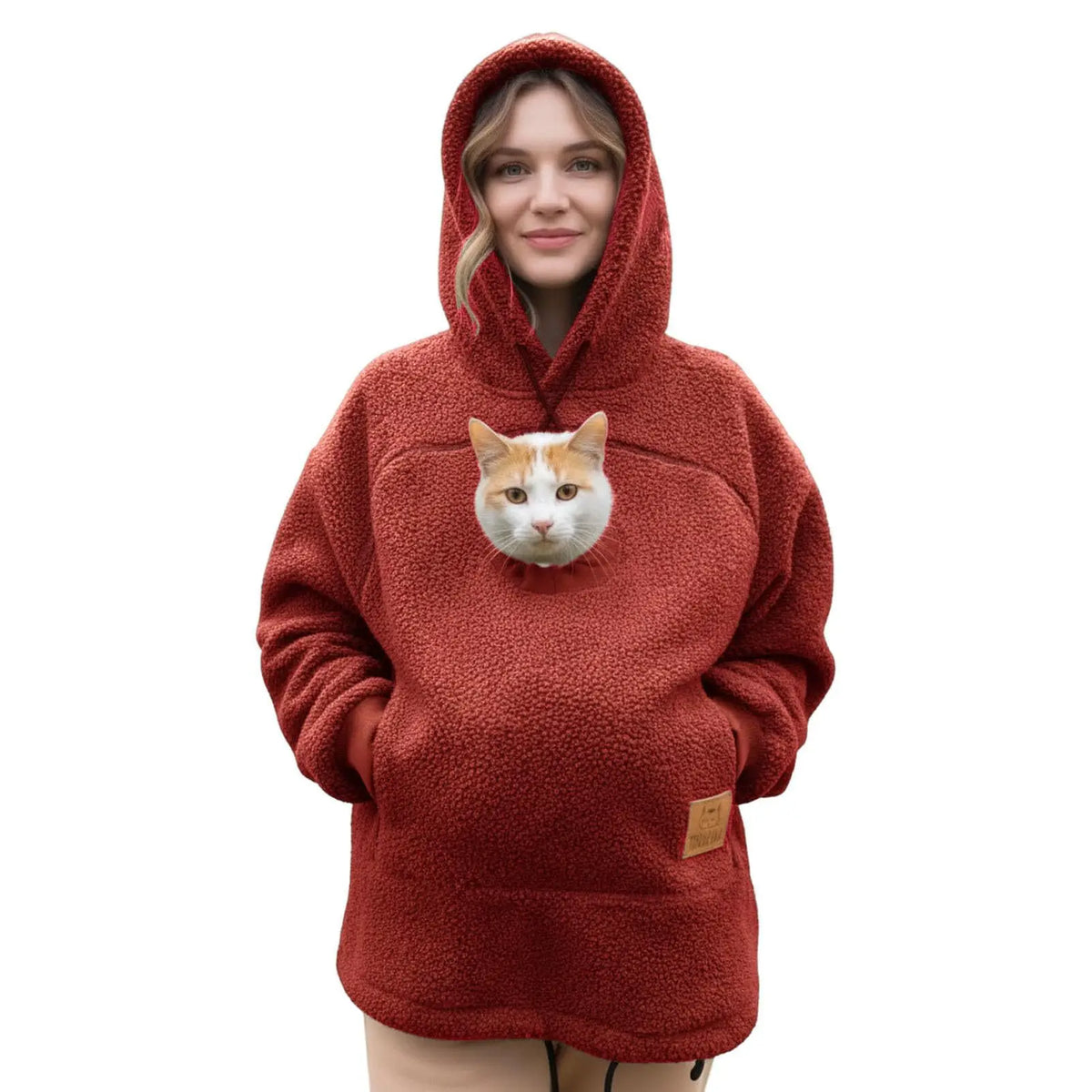 Sudadera porta mascotas roja