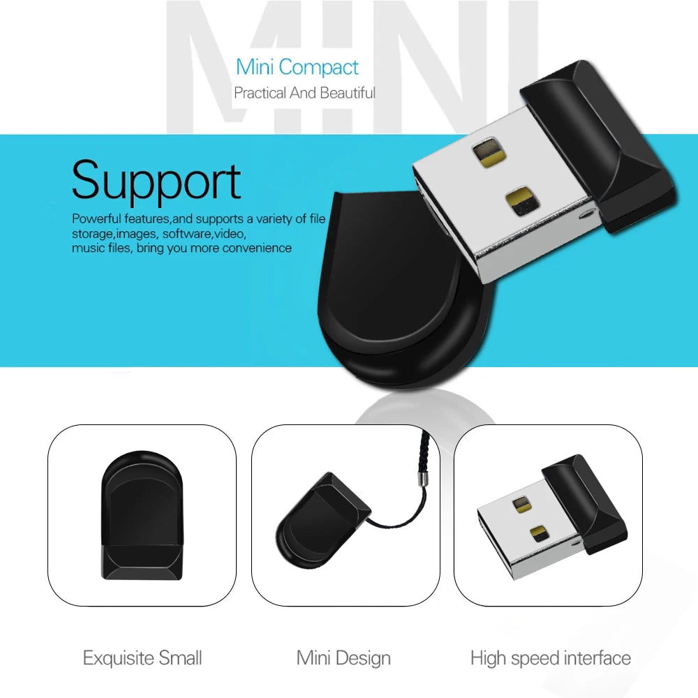 Micro pendrive USB negro