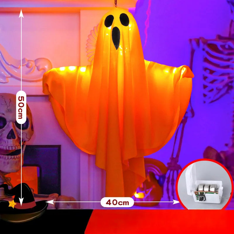 Detalle del fantasma DIY de Halloween