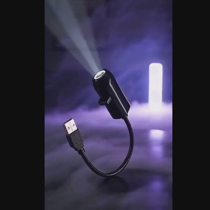 Demostración del proyector LED de Halloween en uso