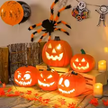 Lámparas de calabaza de Halloween con luz LED, decoración de jardín