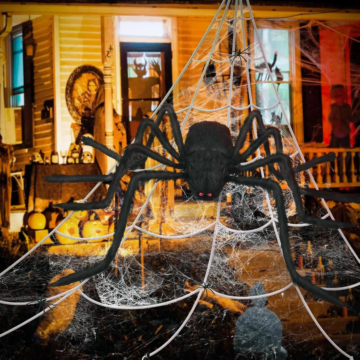 Detalle textura de la araña de peluche